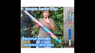 Pesanan speargun inverter 135cm camo blue