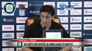 DIEGO MILITO "EL SUEÑO ES LLEGAR A LA FINAL"