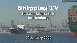 Seaspan Jakarta sails for Hamburg, 20 January 2020