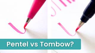 What you should know about Pentel vs Tombow Fudenosuke brush pens