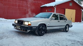 Volvo 740 D24tic cold start -16⁰C