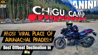 EP3️⃣ Exploring The Most Viral Place Of Anini - CHIGU CAMP | Winter Anini Ride 2024 on Pulsar N160