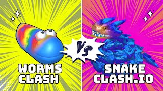 Snake Clash.io VS Worms Clash 🪱 🐍 Who is better?