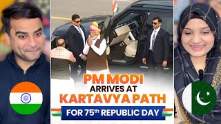 PM Narendra Modi Arrives At Kartavya Path For 75th Republic Day Parade India | Amber Rizwan Reaction