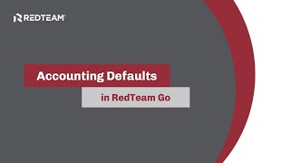 Accounting Defaults in RedTeam Go