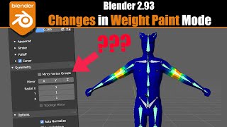 [Blender] Changes in Weight Paint Mode (AGAIN 😡) - X Mirror / Mirror Vertex Groups