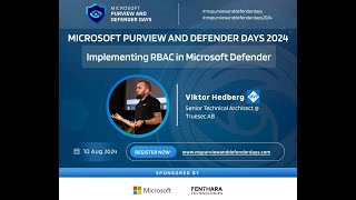 Implementing RBAC in Microsoft Defender