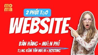 Thiết kế website bán hàng quần áo áo miễn phí với moma