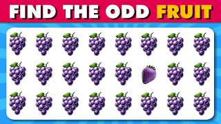 Find the ODD One Out 🍓🍏🥑 Get Ready for the QUIZ Challenge of 2024 and Easy, Medium, Hard Levels!