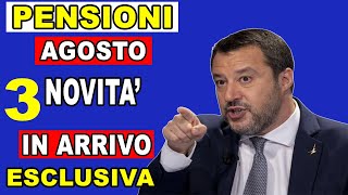 Pensioni di Agosto 2024: 3 Grandi Novità in Arrivo - Rimborsi, Tasse e Più! Esclusiva ✅