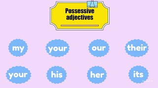 Personal Pronouns and Possessive Adjectives| I -my, he - his, she - her... Grammar. Learn English