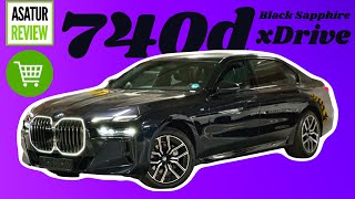 В ПРОДАЖЕ BMW 740d xDrive G70 M-Sport Black Sapphire Параллельный импорт из Германии 2024