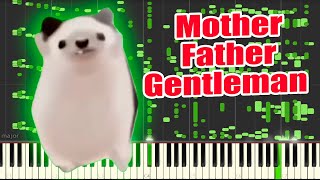 Mother Father Gentleman Hedgehog but it's Piano MIDI (Auditory Illusion) | Mother Father Piano sound