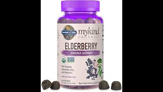 Immune Boost Delight: Garden of Life Elderberry Gummies - Organic, Vegan, and Gluten-Free Defense