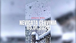 INTENSA NEVICATA a Cervinia 05.01.2024