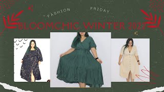 Fashion Friday- BloomChic Winter 2022-Plus size dresses for curvy girls