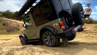 Mahindra Thar - At Melkbos 4x4 Tackling Some Obstacles (Roxor)