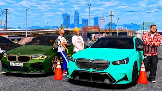 ОПЕРСКАЯ ЕЗДА В GTA 5 - ГОНКА M5 CS ПРОТИВ BMW M5 G90! СРАВНЕНИЕ СТАРОЙ И НОВОЙ БМВ М5! 🌊ВОТЕР