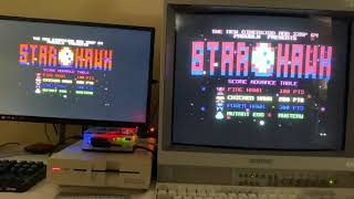 MiSTer (FPGA) C64: Star Hawx (Loaded from floppy disk on MiSTer FPGA/2 Monitors)