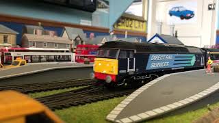 ViTrains DRS Class 47853 Direct Rail Services ‘EXPRESS’ running charter. Classic sulzer DCC SOUND