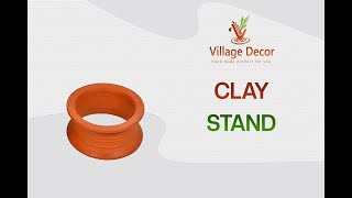 Village Decor Indian Earthen Clay Matka Stand | Cooking Pot | Water Pot Stand | Bottom Stand