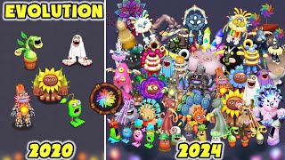 Light Island Evolution: Full Songs (All Common, Rare & Epic) | My Singing Monsters