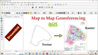 Georeferencing//Map to Map Georeferencing in QGIS