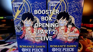 ONE PIECE (Trading Card Game) Booster Box Opening OP-01 ROMANCE DAWN looking for ALT ARTS (Parallel)