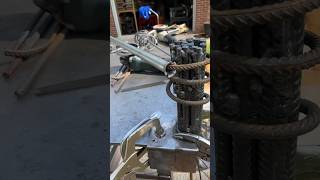 Rebar drink holder spike beer holders mounted on a wood cookie #shorts #diy #shortvideo