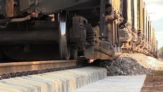 Капитальный ремонт ж.д. часть 3/8 -  Хоппер-дозаторы / Track repair 3/8 - Ballast hopper cars