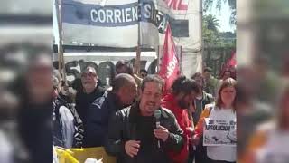 Acto en apoyo a los trabajadores de la Línea 60