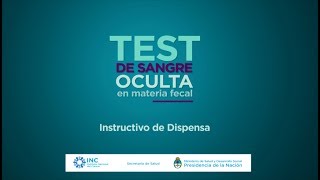 Instructivo de dispensa - Test de sangre oculta en materia fecal - Cáncer colorrectal