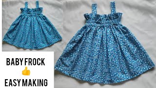 Easy Baby Girl Frock Making | Very Easy Cutting and Stichting Tutorial #sewyourstyle #babydress