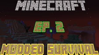 Minecraft Modded Survial Ep 2 The Hunt For New Ores Begin