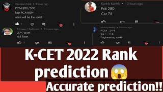 K-CET Rank prediction- almost accurate prediction!!