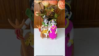 Diy shivparvati with clay 🙏❤️#diy #subscribe #shiv #bholenath #mahadev #shivparvati #art #shorts