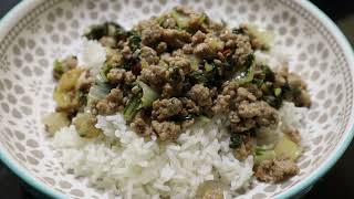 Easy Ground Pork & Bokchoy Recipe