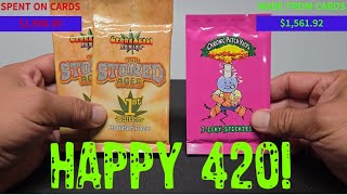 HAPPY 420 EVERYBODY! MEDICAL CANNABIS RIP TODAY WITH SOME CANNABEAST & CHRONIC PATCH KIDS CARDS.