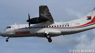 WINAIR ATR42-500 landing in Antigua!