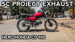 SC PROJECT EXHAUST | HERO HONDA CD 100 | JODHPUR