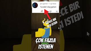 Roblox'da Yorumlarınızı Oyununa Ekledim #shorts #roblox