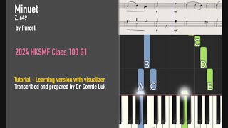 76th HKSMF 校際音樂節 Class 100 G1| Minuet | Purcell | Learning/Gaming version | Visualizer