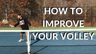 Tennis Volley Lesson With Footwork And Technique | Connecting Tennis | Volley