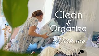 {Cleaning Motivation before leaving}Laundry arranging| Wardrobe organizing No music No talking