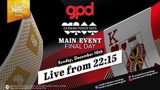 🏆🇩🇪 Finaltag des €199 German Poker Days Main Events live aus dem King's Resort 👑 🎙️Hachi