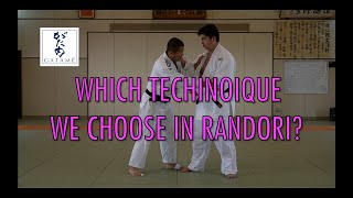 How to select the technique in Randori Judo Setup throwing 20220719