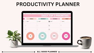 Productivity Planner Googlesheet