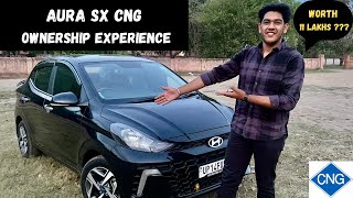 Hyundai Aura SX CNG Ownership Review 🔥 Long Term Ownership Review of Aura CNG | OWNER SATIFIED??? |