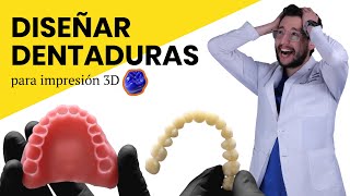 ¡Prótesis total IMPRESA EN 3D! - El módulo de DENTADURAS de Blender for Dental 🤯