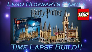 Lego Harry Potter Hogwarts Castle Build Time Lapse Video